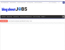 Tablet Screenshot of blogaboutjobs.com